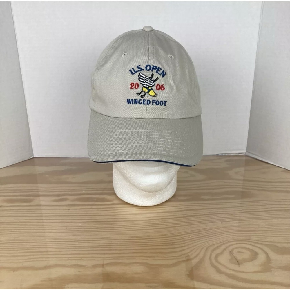 U.S. Open 2006 Winged Foot USGA Member Beige/Tan Vintage Strap Back Hat